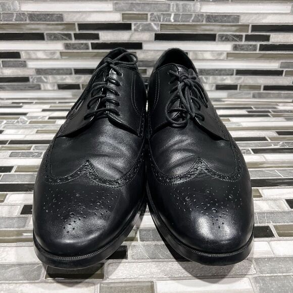 Cole Haan Grand OS C23793 Jefferson Leather Black‎ Wingtip Shoes Mens Size 13 M main image 10